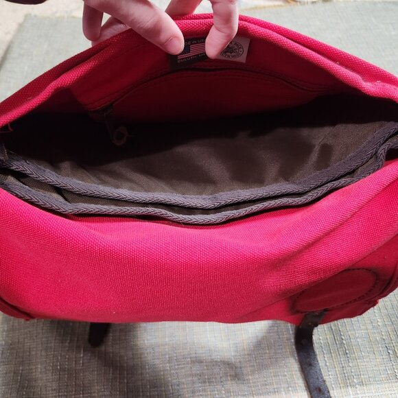 Duluth Pack Canvas Laptop Scoutmaster Backpack - Red - Picture 9 of 11